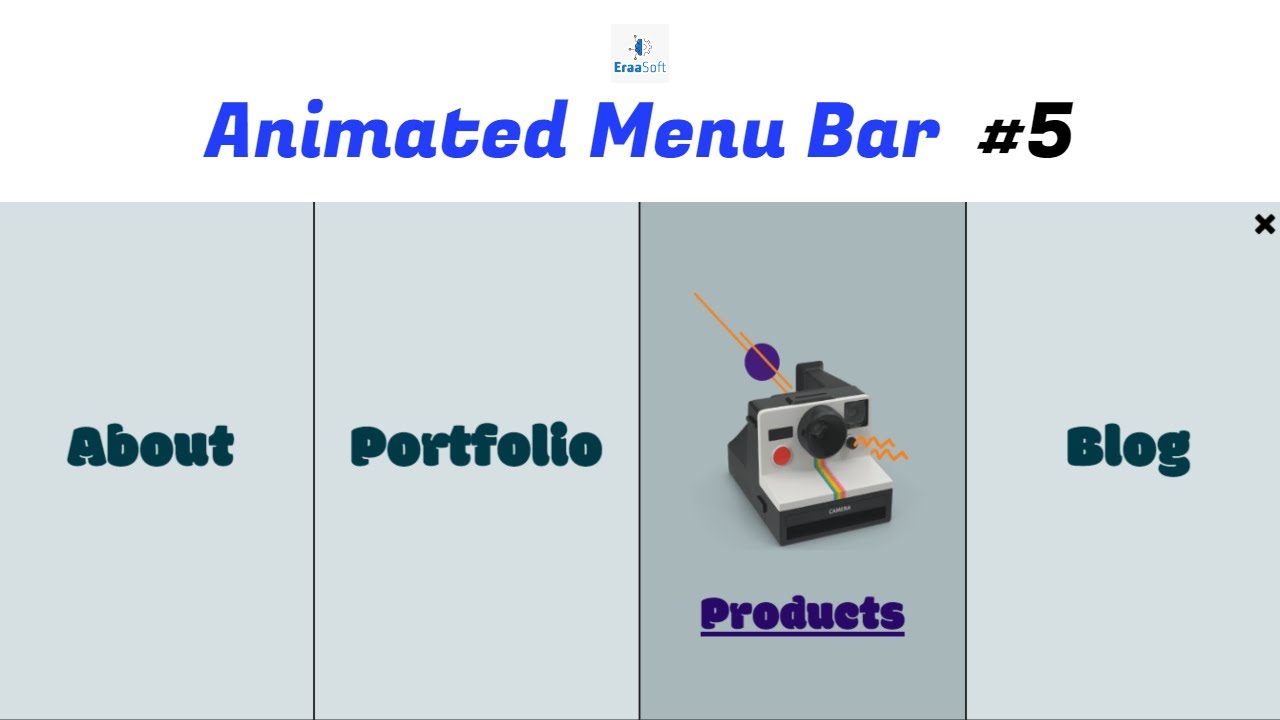 animated menu bar using html , css and jquery - 5(Arabic) - YouTube