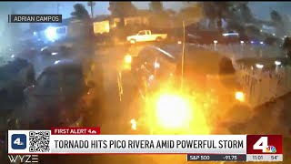 Video captures damage from tornado in Pico Rivera