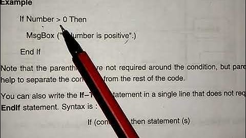 if else BCA -355 programming using Visual Basic