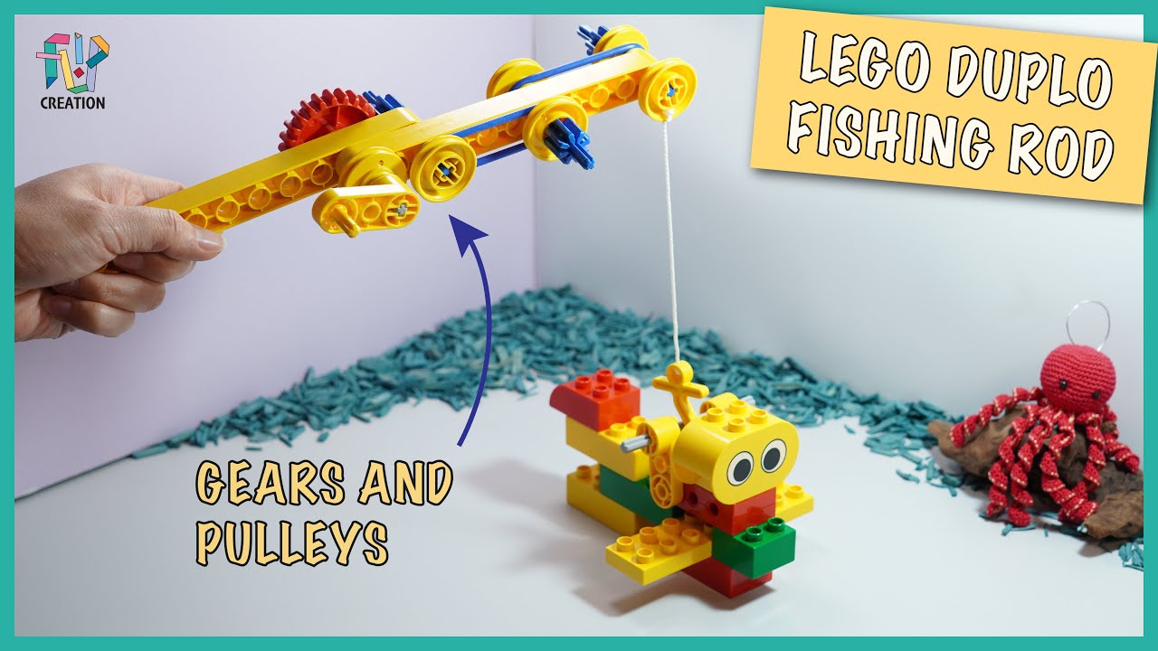 Build it yourself - LEGO DUPLO Fishing Rod with LEGO Education Early Simple  Machines Set 9656 