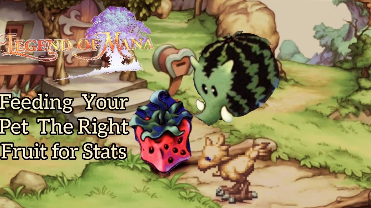 Legend of Mana Remastered PS5) Feeding your Pet the Right Fruit for Stats YouTube