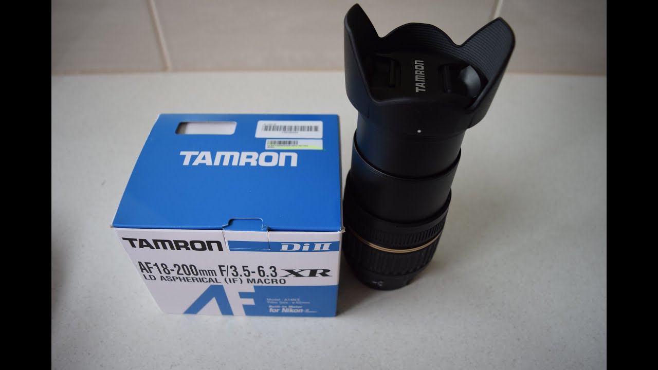 Tamron AF 18-200mm F/3.5-6.3 XR Di-II LD Aspherical (IF) Macro Lenses -  Unboxing/Review - YouTube