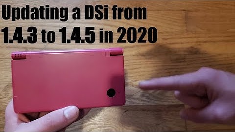 Updating a Nintendo DSi "from 1.4.3 to 1.4.5" **2023 UPDATE READ PINNED COMMENT**