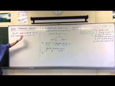 Harder Trigonometric Equations (3 of 3: Pairing, Dividing by Cosine, and a Trap)