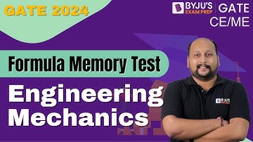 Learn Formulas of Engineering Mechanics | GATE 2024 Civil/Mechanical Engineering | BYJU
