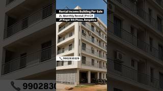 Rental Income Building For Sale - JP Nagar 8th Phase, Bangalore | 2L Rental #rentalproperty