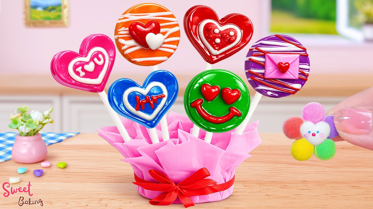 💗Rainbow Valentine's Day Chocolate Cake💞ASMR Most Satisfying