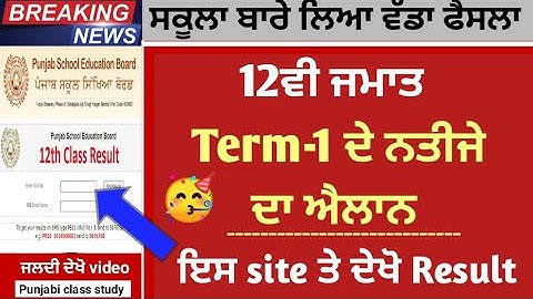 PSEB 12ਵੀ ਜਮਾਤ ਦੇ ਨਤੀਜੇ ਐਲਾਨੇ| Term-2 Pseb Result declared | ਇਸ site ਤੋਂ ਕਰੋ ਚੈਕ | Pseb 12th Result