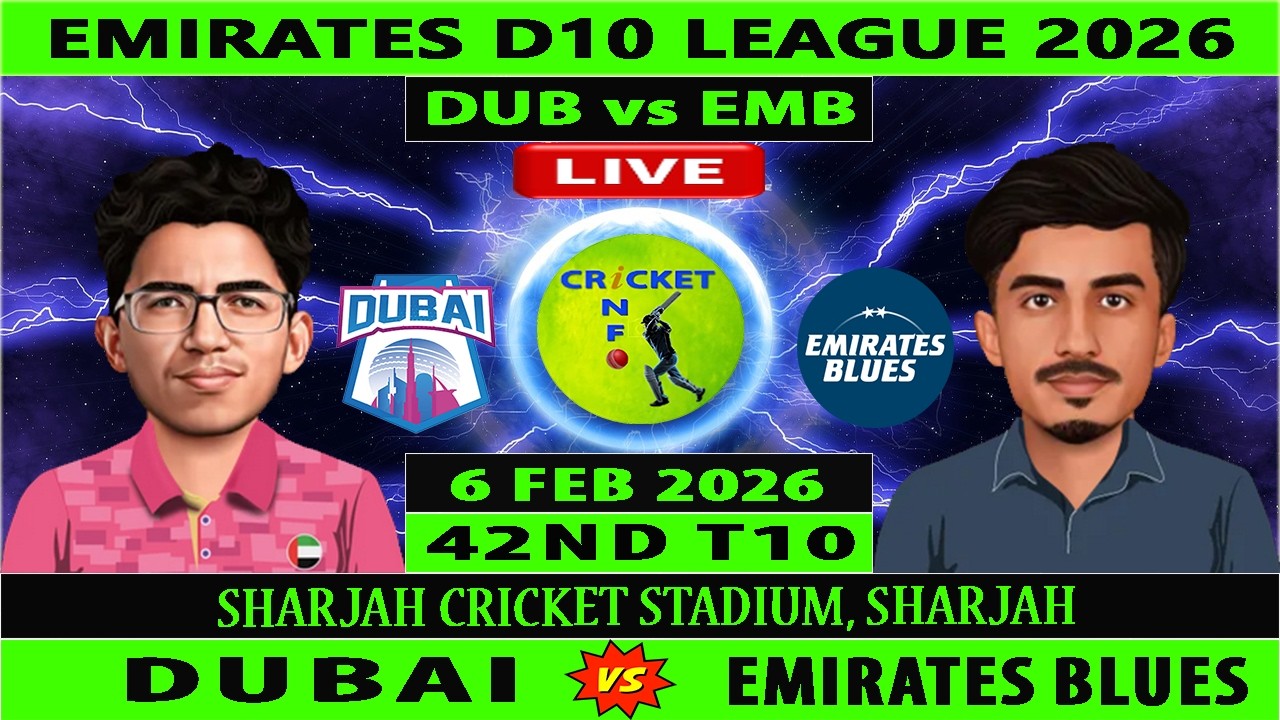 Emirates Blues vs Dubai | EMB vs DUB Live | Final Match of Emirates D10 League 2026 | DUB vs EMB