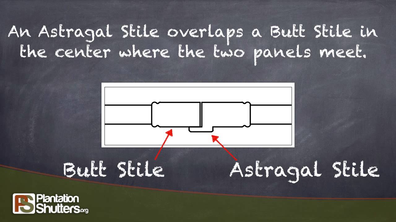 Astragal Stile by Plantation Shutters YouTube