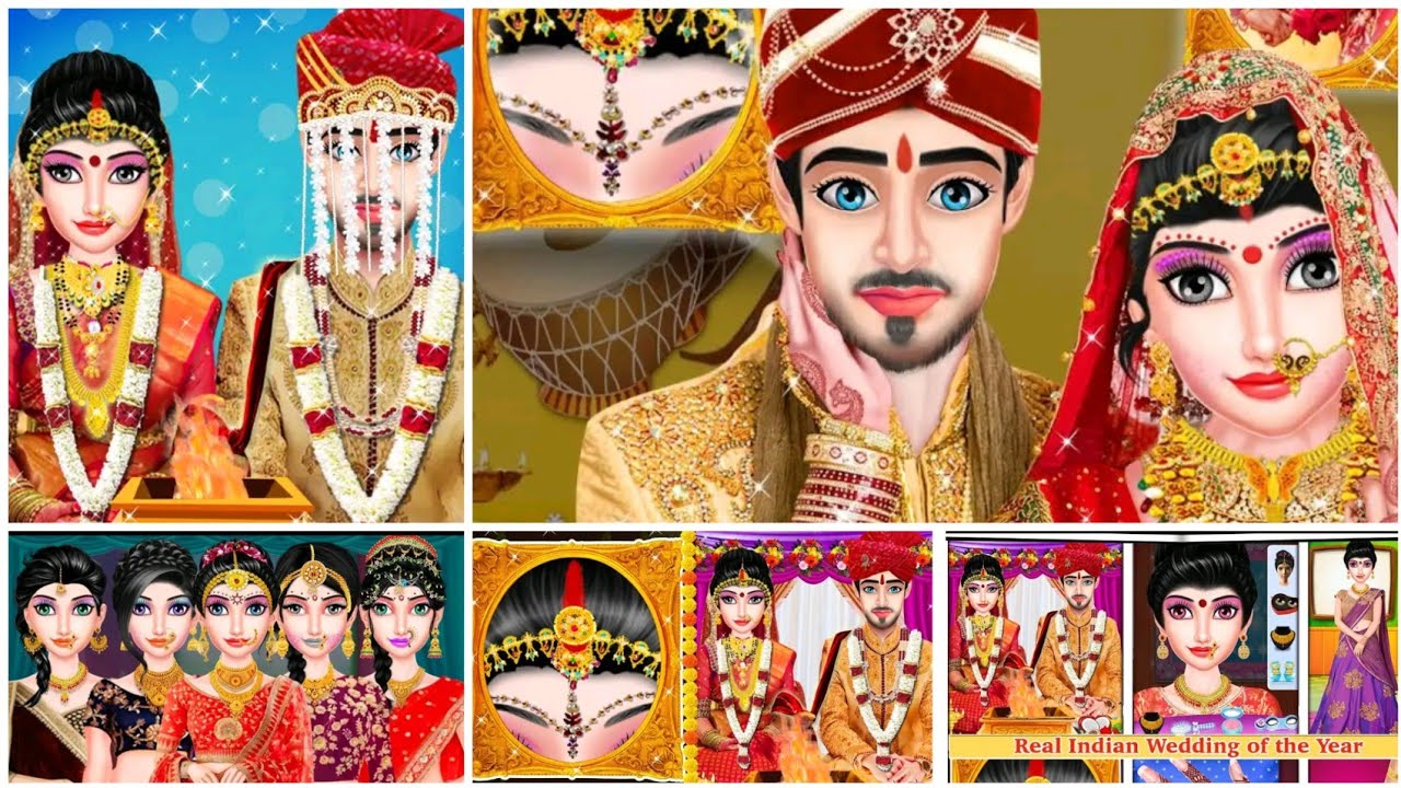 Gorgeous Indian Wedding-Beauty Salon Make up girl|Princess Makeup Salon game|Princess salon game