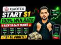$1 to Profit | 100% Win Rate on Quotex | 4 Back-to-Back Trades 🔥
