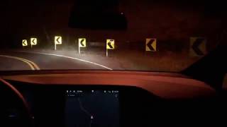 V10 Tesla Model X Autopilot Test Loop After Dark (Country Roads) - 2019.32.12.2 by Greg's Tesla 350 views 4 years ago 6 minutes, 47 seconds