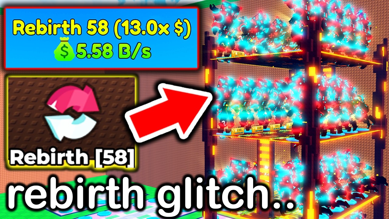 SECRET REBIRTH GLITCH For #1 LEADERBOARD in Escape Tsunami For Brainrots