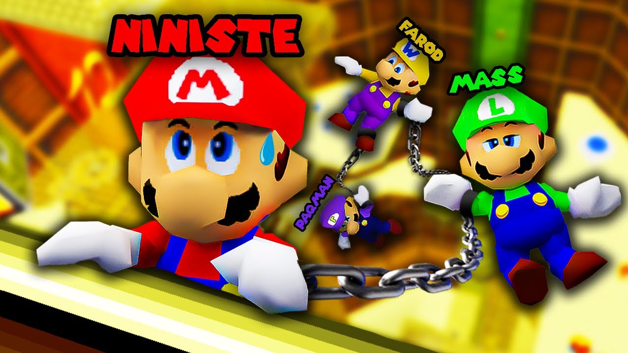 Terminer Mario 64 ENCHAÎNÉS À 4 ?!