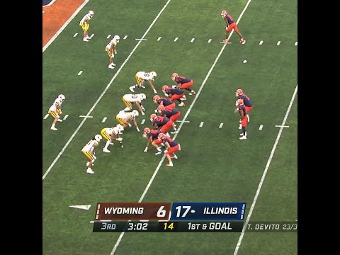 Illinois Wr Pat Bryant Td Vs. Wyoming | Big Ten Football