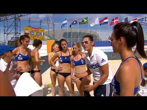 Poland vs France | Preliminary Round | 2018 IHF Women's Beach Handball World Championship