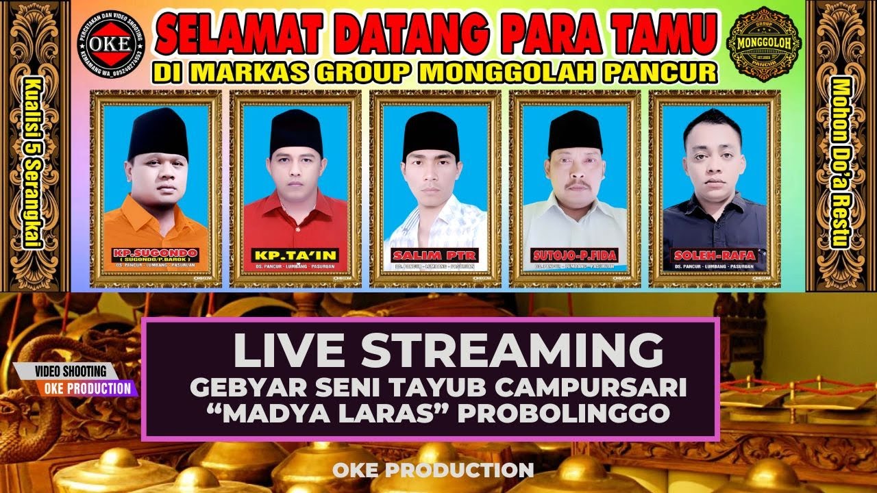 🔴LIVE TAYUB MADYA LARAS MALAM || KP.SUGONDO-KP.TA'IN-SALIM PTR-SUTOJO P.FIDA-SOLEH/RAFA || DS.PANCUR