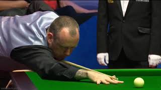 Snooker Mark Williams Eyes closed potting