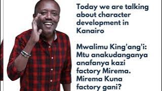 Maina Kageni: What have you guys been through? Umepigwa character development inakaa aje?