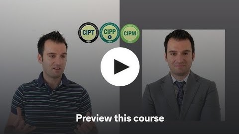 Build EU GDPR data protection compliance from scratch (CIPT)