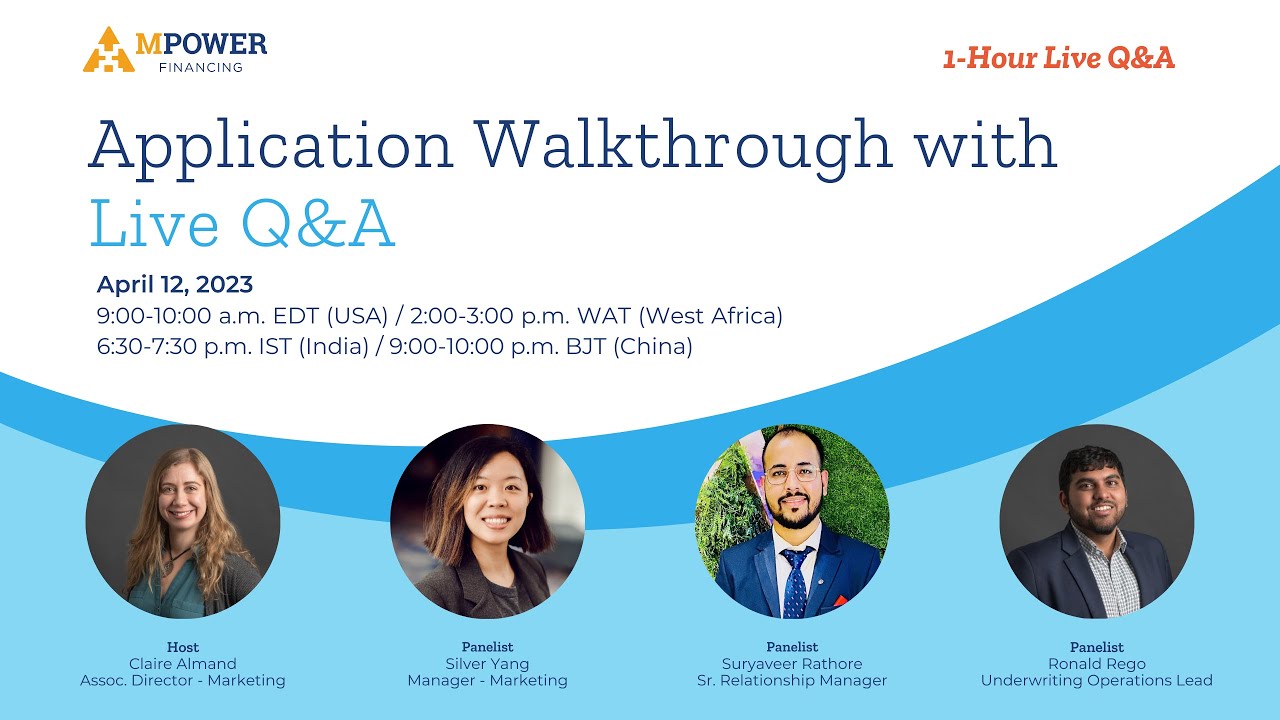 Live Q&A: 4/12 Application walkthrough - YouTube