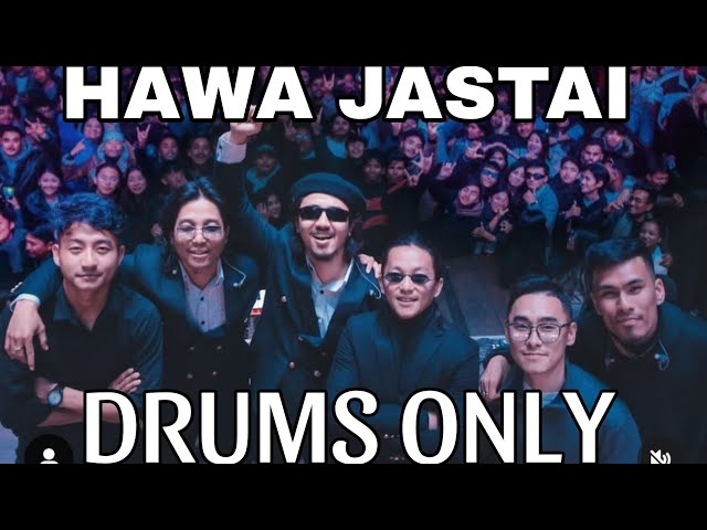 HAWA JASTAI - JOHN & THE LOCALS (LIVE VERSION) DRUMS ONLY 131 BPM #johnchamling #drums #drumstrack class=