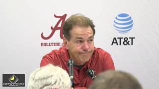 Nick Saban Discusses Unfair Call Late In Iron Bowl Loss