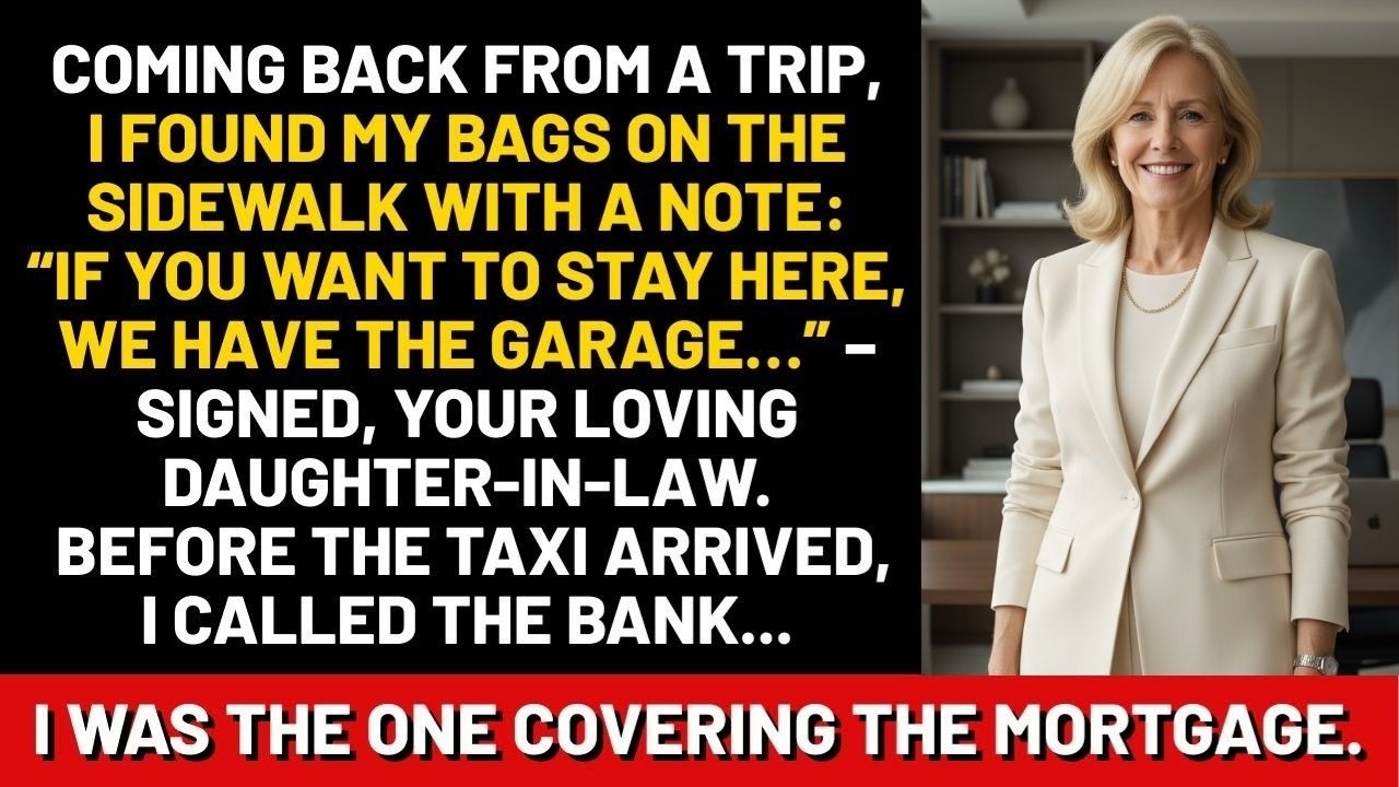 Возвращаясь из поездки, я обнаружила свои сумки на тротуаре с запиской: «Если вы хотите остаться ...