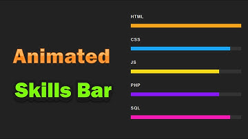 ASMR Programming - Animated Skills Bar Using HTML CSS - No Talking