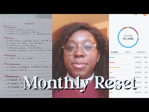 february reset | goal setting, vision board, planning, budgeting