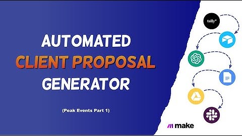 Automate Your Client Proposals with Make.com | Peak Events Demo Part 1
