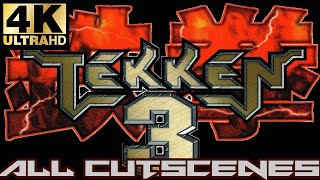 TeKKeN 3: All Movie Cutscenes   Endings [4K]