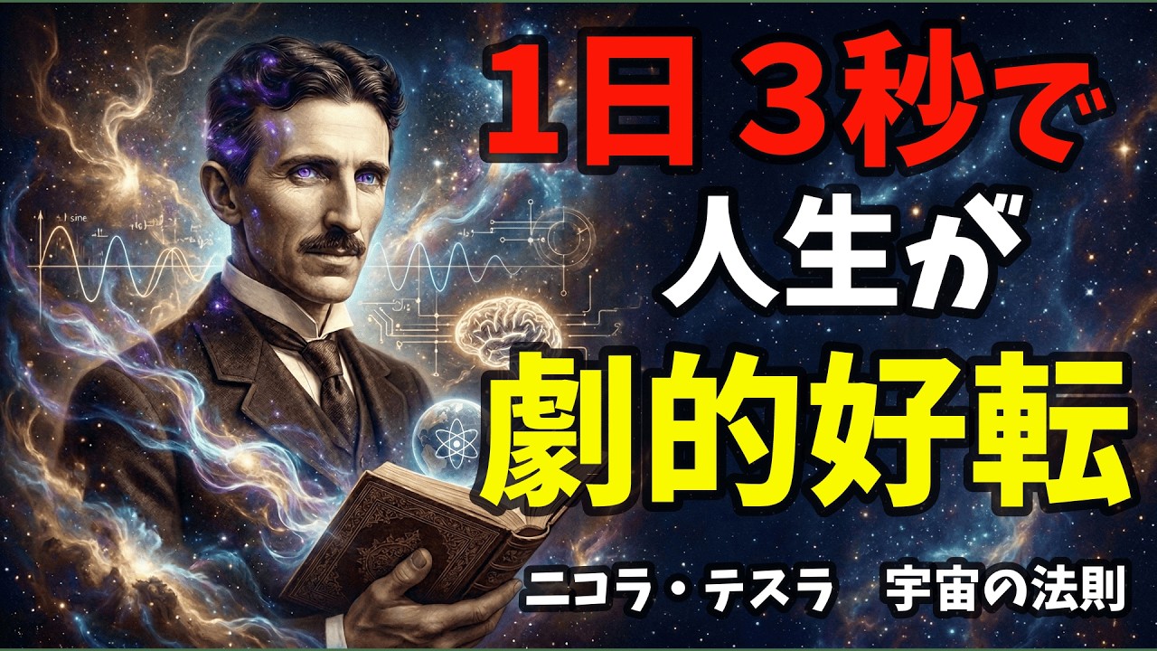 【99％が知らない】1日3秒で人生の波長が変わる。ニコラ・テスラが実践した「直感」で未来を動かす生き方