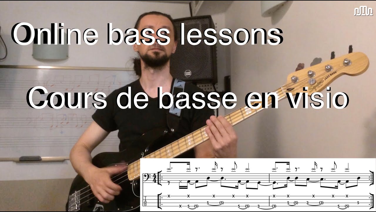 Online bass lessons - Cours de basse en visio - YouTube