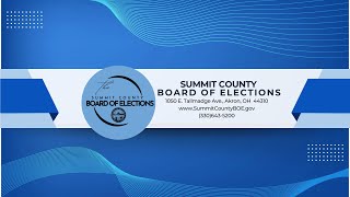 Summit County Board of Elections  Board Meeting 12.5.2025