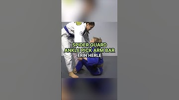 The Spider Guard Ankle Pick to Armbar by Erin Herle #bjj #jiujitsu #brazilianjiujitsu