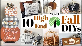 10 Fall Dollar Tree DIYs 2020 | Target Dupes | Quick & Easy Under 5 Minutes Crafts