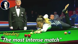 "The most intense match" | Mark Allen vs Reanne Evans | 2021 British Open