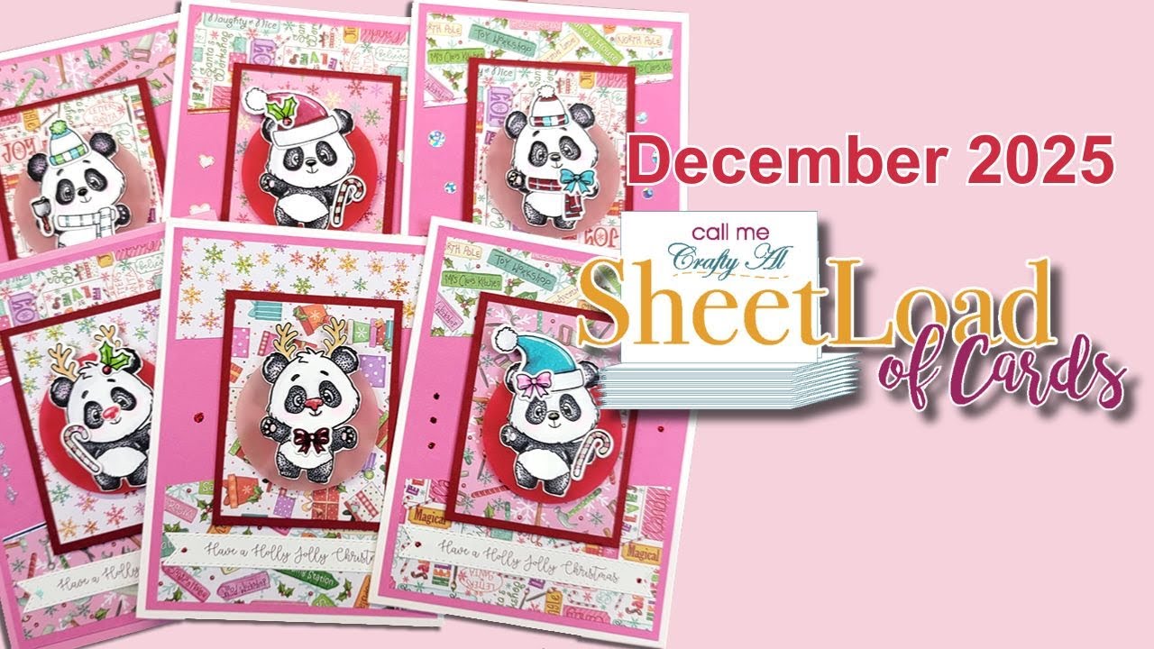 December 2025 SheetLoad of Cards|A Sheetload of Pandas!