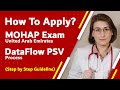 How to apply for mohap moh  ministry of health uae exam dataflow psv step by step guideline