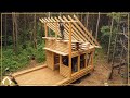 EP28: Roof Rafters Go Up On Off Grid Cabin Build