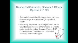 The FDA: 21st Century Cures. What CUE needs to know & actions to take- Paul Brown