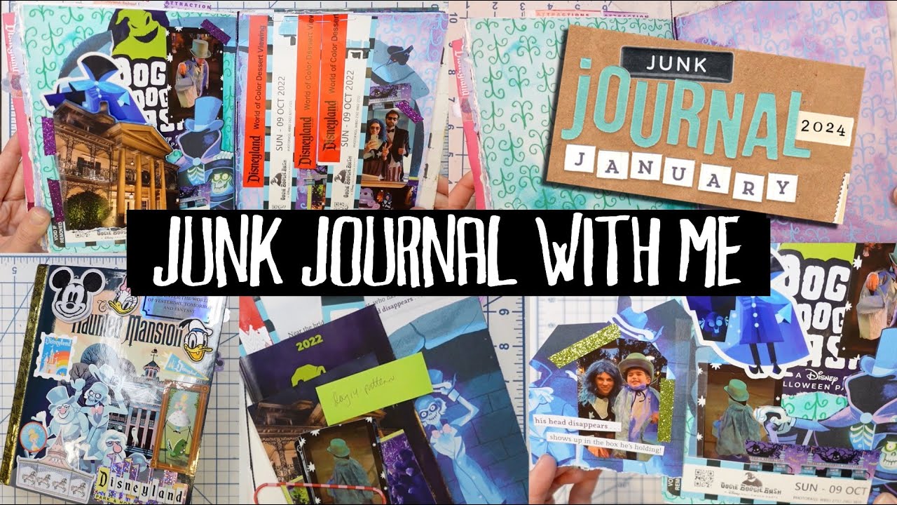 Junk Journal With Me (Disney edition!) #JunkJournalJanuary - YouTube