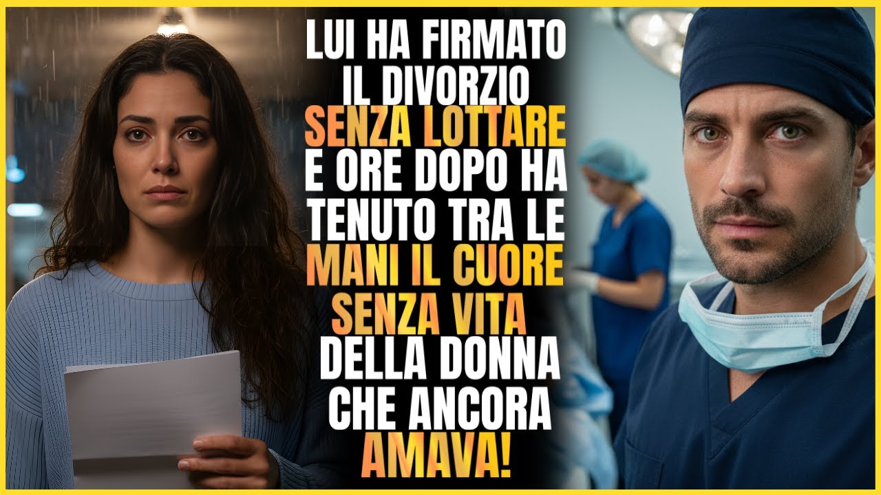 HA FIRMATO IL DIVORZIO TRA LACRIME… MINUTI DOPO IL MEDICO SCOPRE UN SEGRETO CHE CAMBIA TUTTO!