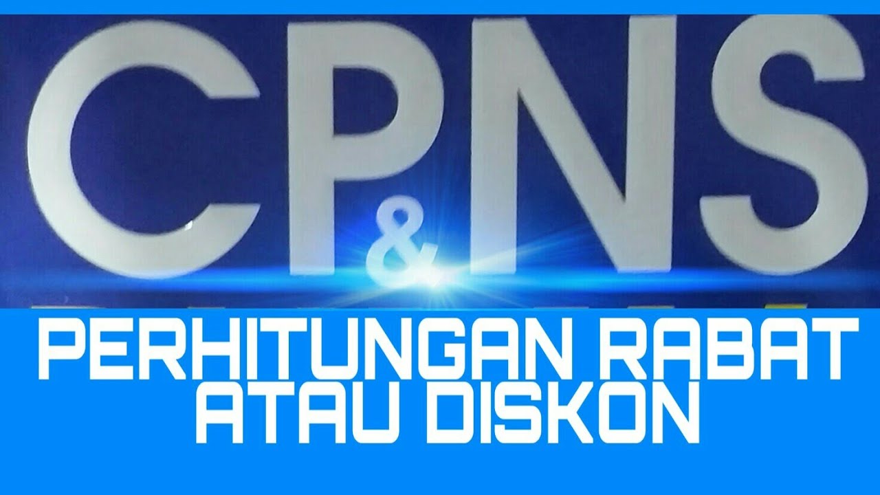Materi Soal Cpns Rabat Atau Diskon Aritmatika Sosial Matematika