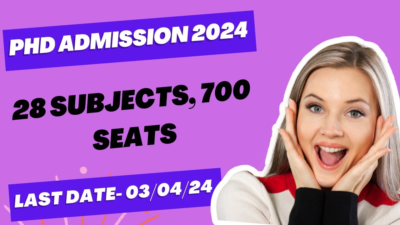 PhD Admission Notification from A State University 2024.