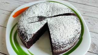 Just mix with a Fork  Fluffy Chocolate Sponge Cake #shorts