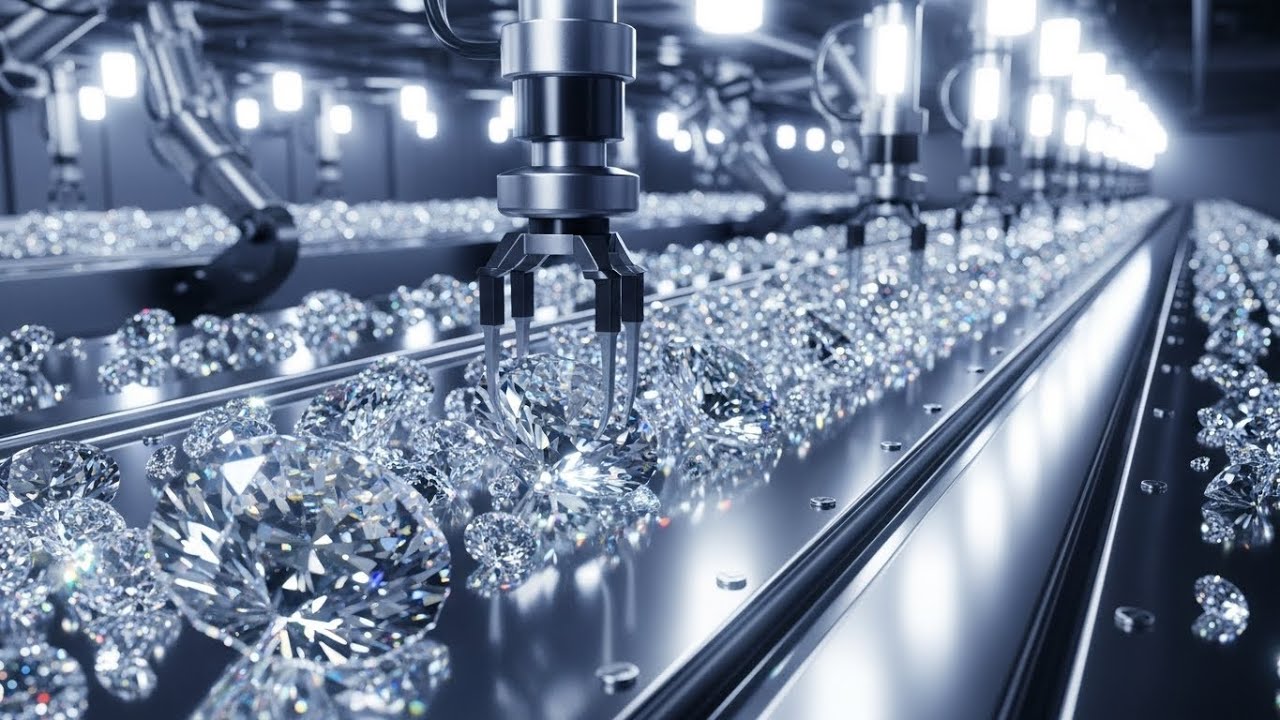 Inside the Diamond Cutting Factory – How Rough Stones Turn Into $100,000 Gems (Behind the Scenes)
