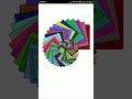 Python Turtle Graphics Design with Random Colours #shorts